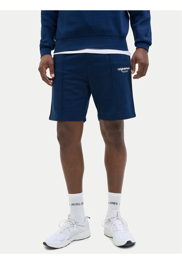 Jack & Jones - Jack&Jones Szorty sportowe Vesterbro 12252251 Niebieski Loose Fit. Kolor: niebieski. Materiał: bawełna, syntetyk. Styl: sportowy