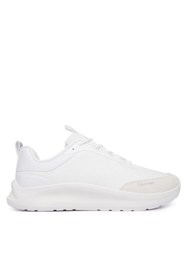 Calvin Klein Sneakersy Light Eva Runn Laceup Aop HM0HM02343 Biały. Kolor: biały. Materiał: materiał
