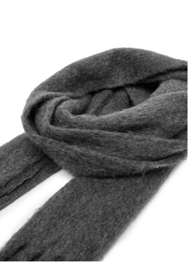 Calvin Klein Szalik Emblem Brushed LV04D8069G Szary. Kolor: szary. Materiał: poliester