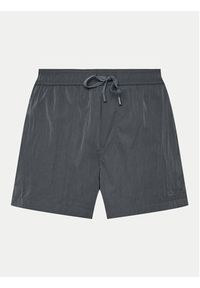 Calvin Klein Swimwear Szorty kąpielowe KM0KM01048 Szary Regular Fit. Kolor: szary. Materiał: syntetyk #7