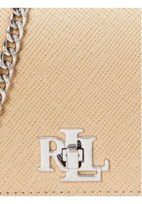 Lauren Ralph Lauren - LAUREN RALPH LAUREN Torebka 432966784005 Beżowy. Kolor: beżowy. Materiał: skórzane