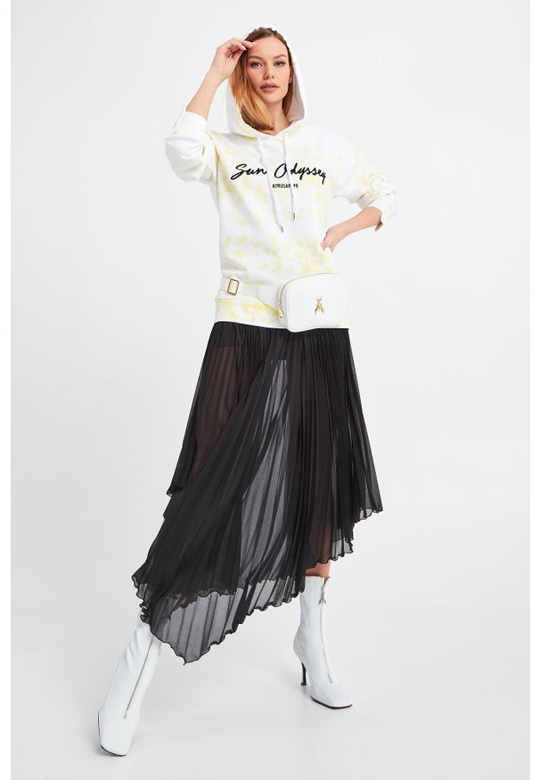 Bluza Patrizia Pepe z haftami, z kapturem