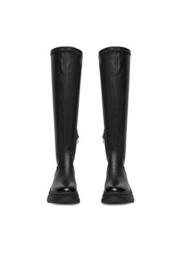 DeeZee Kozaki 20253-4H Czarny. Kolor: czarny. Materiał: materiał