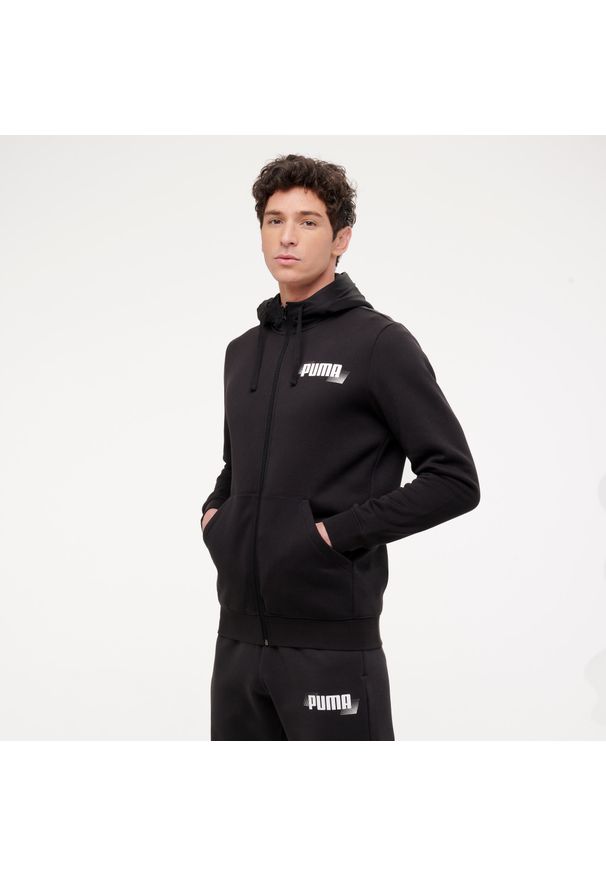 Bluza z kapturem męska Puma Gym & Pilates. Typ kołnierza: kaptur. Kolor: czarny. Materiał: materiał, bawełna. Sport: joga i pilates
