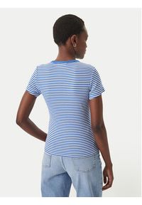 Tommy Jeans T-Shirt Essential DW0DW17383 Niebieski Slim Fit. Kolor: niebieski. Materiał: bawełna #4