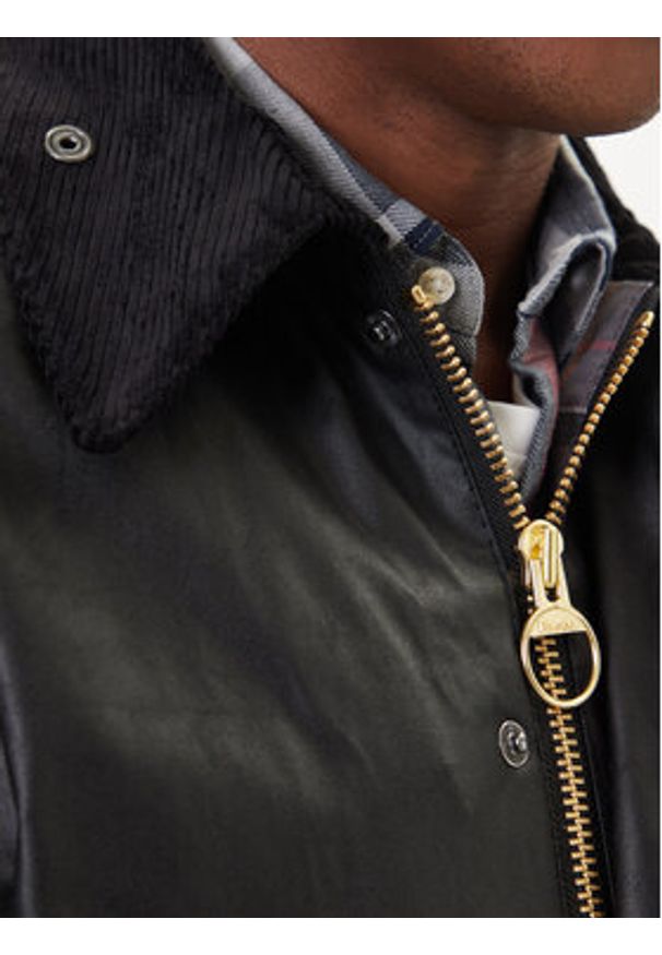 Barbour Kurtka przejściowa MWX0017BK91 Czarny Regular Fit. Kolor: czarny. Materiał: bawełna