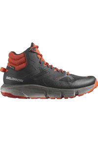 salomon - Buty turystyczne męskie Salomon Predict Hike Mid Gtx. Kolor: żółty, pomarańczowy, wielokolorowy, szary. Materiał: syntetyk. Szerokość cholewki: normalna