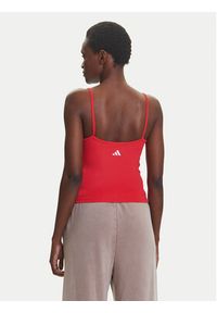Adidas - adidas Top Seasonal Essentials 3-Stripes JM1910 Czerwony Slim Fit. Kolor: czerwony. Materiał: syntetyk