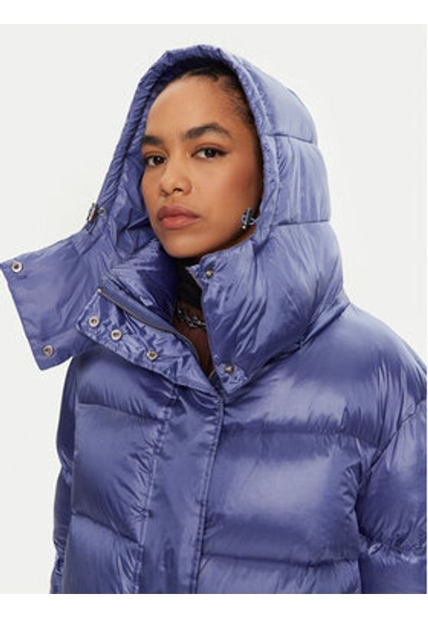 Patrizia Pepe Kurtka puchowa 2O0050 A9M0 Fioletowy Regular Fit. Kolor: fioletowy. Materiał: syntetyk
