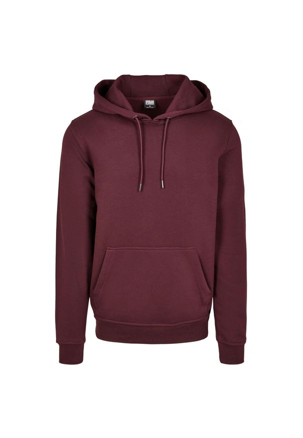 Urban Classics - Męska Bluza Z Kapturem Basic. Typ kołnierza: kaptur. Kolor: czerwony, wielokolorowy, brązowy