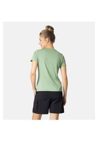 Koszulka z krótkim rękawem trekkingowa damska Odlo T-shirt F-DRY. Kolor: zielony. Długość rękawa: krótki rękaw. Długość: krótkie. Sport: turystyka piesza