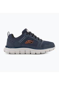 skechers - Buty męskie SKECHERS Track Knockhill. Okazja: na co dzień. Kolor: niebieski