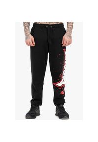 TAPOUT - Spodnie dresowe Tapout Splashing. Kolor: wielokolorowy, czarny, czerwony. Materiał: dresówka #1