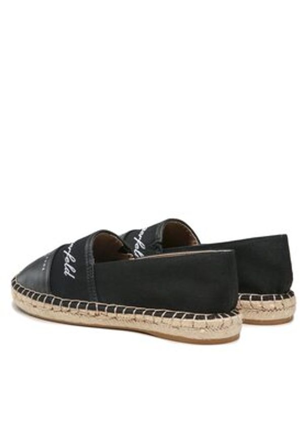 Karl Lagerfeld - KARL LAGERFELD Espadryle KL80123 Czarny. Kolor: czarny. Materiał: materiał