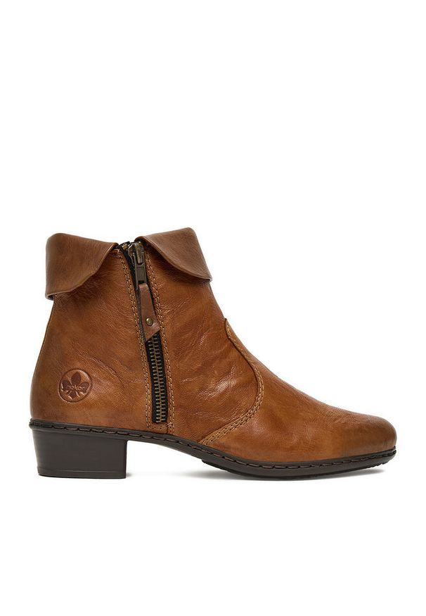 Botki Rieker. Kolor: brązowy