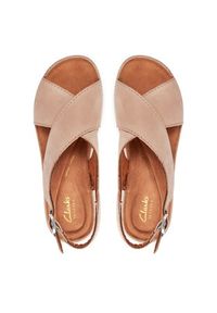 Clarks Sandały Kassanda Step 26177302 Różowy. Kolor: różowy. Materiał: nubuk, skóra