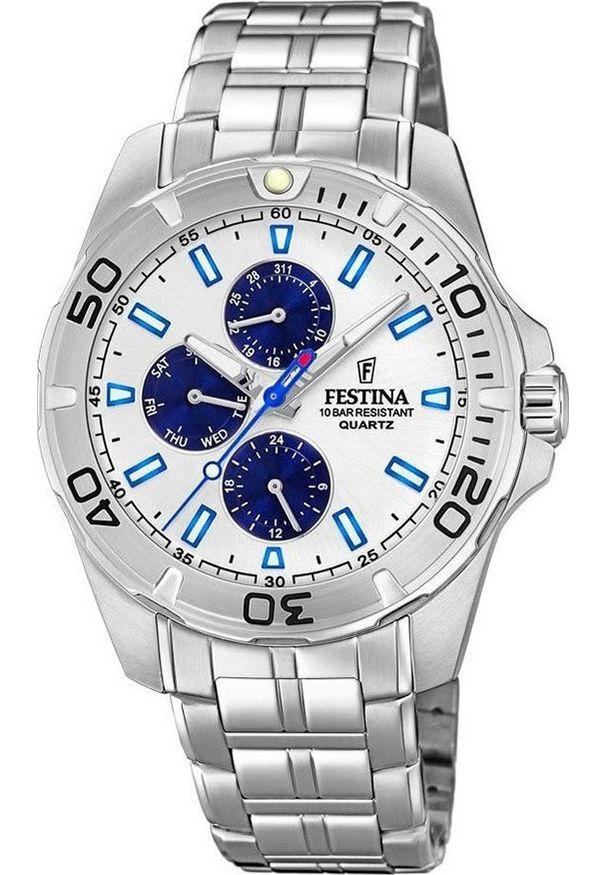 Zegarek Festina Zegarek męski Festina F20445-1 srebrny. Kolor: srebrny
