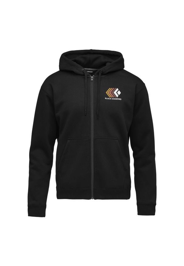 Bluza z kapturem z pełnym zamkiem błyskawicznym Black Diamond Faded. Typ kołnierza: kaptur. Kolor: czarny. Sport: wspinaczka