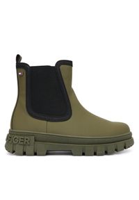 TOMMY HILFIGER - Botki Tommy Hilfiger. Kolor: brązowy