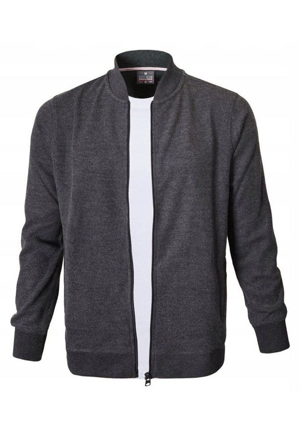 Wygodna, Rozpinana Bawełniana Bluza - Pako Jeans - Grafit. Materiał: poliester, bawełna