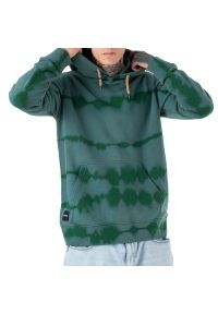 Bluza Kamuflage Hevy BK-KAM-HEVY-GREEN - zielona. Typ kołnierza: kaptur. Kolor: zielony. Materiał: bawełna, skóra. Długość: długie. Wzór: nadruk. Styl: klasyczny, elegancki #1