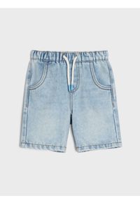 Sinsay - Szorty z lekkiego jeansu - niebieski. Kolor: niebieski. Materiał: jeans #1