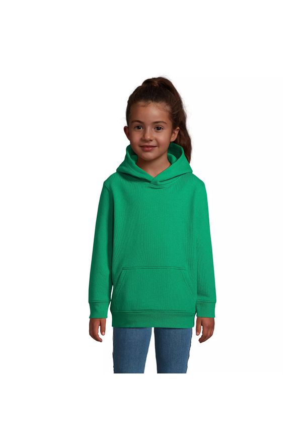 SOL'S - Bluza z kapturem dla dzieci Sol's Condor. Typ kołnierza: kaptur. Kolor: zielony