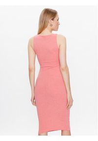 Guess Sukienka dzianinowa Ernestine W3GK25 KBPF0 Różowy Slim Fit. Kolor: różowy. Materiał: syntetyk #3