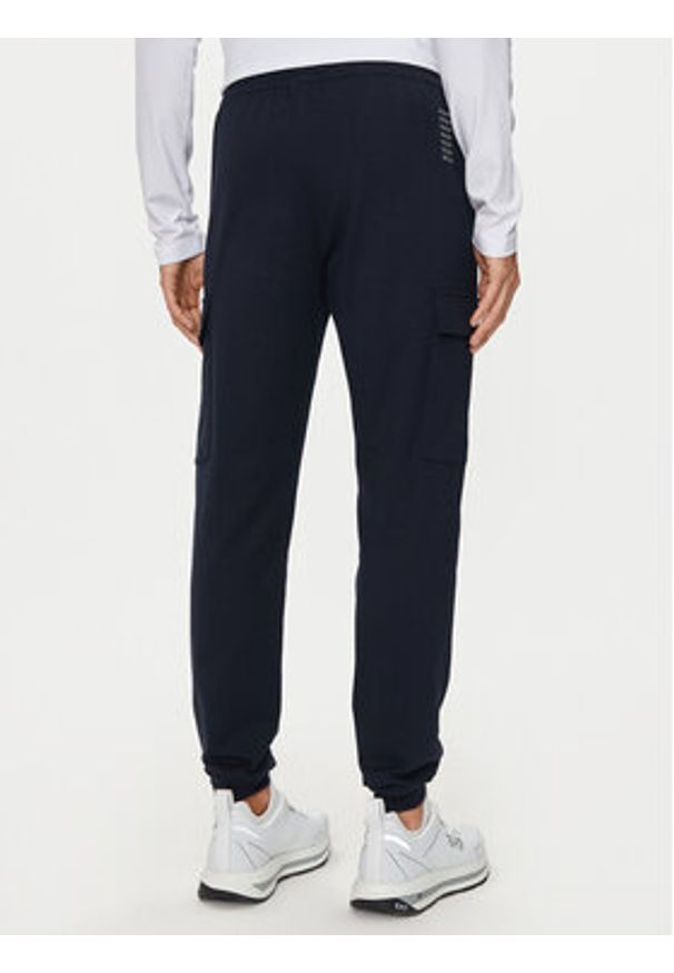 EA7 Emporio Armani Spodnie dresowe 8NPP67 PJVRZ 0562 Granatowy Regular Fit. Kolor: niebieski. Materiał: bawełna