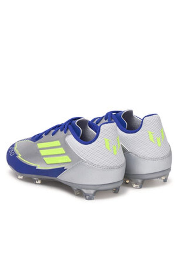 Adidas - adidas Buty do piłki nożnej F50 League Messi Firm/Multi-Ground IH0924 Szary. Kolor: szary. Materiał: materiał