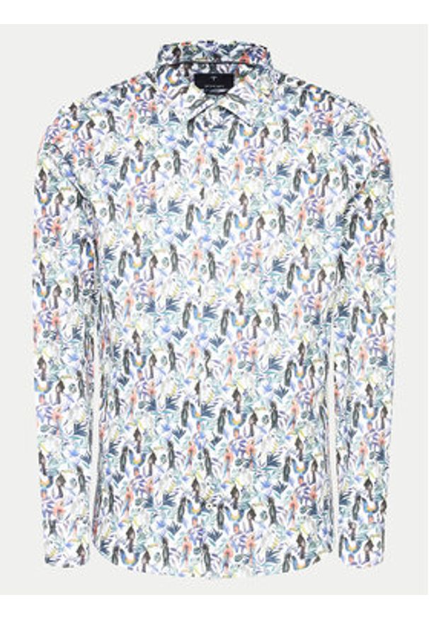 JOOP! Koszula 200Pitty 30041410 Beżowy Slim Fit. Kolor: beżowy. Materiał: bawełna