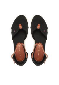 TOMMY HILFIGER - Tommy Hilfiger Espadryle T3A7-33801-0048 S Czarny. Kolor: czarny. Materiał: materiał