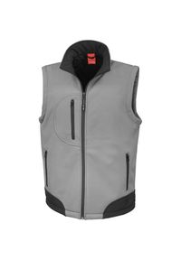 RESULT - Kurtka puchowa bez rękawów Result Softshell. Kolor: wielokolorowy, szary, czarny. Materiał: softshell, puch. Długość rękawa: bez rękawów #1