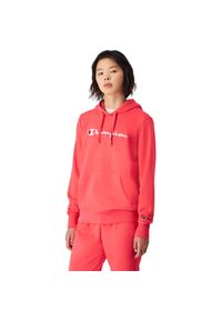 Bluza damska Champion Hooded Sweatshirt 118097. Kolor: różowy. Sport: turystyka piesza, fitness