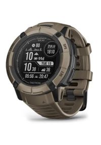 GARMIN - Garmin Instinct 2X Solar Tactical Edition (jasnobrązowy / jasnobrązowy pasek). Rodzaj zegarka: smartwatch. Kolor: brązowy. Styl: militarny, biznesowy