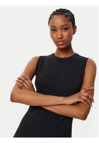 Armani Exchange Sukienka dzianinowa 8NYA9A YMH6Z 1200 Czarny Slim Fit. Kolor: czarny. Materiał: syntetyk #3