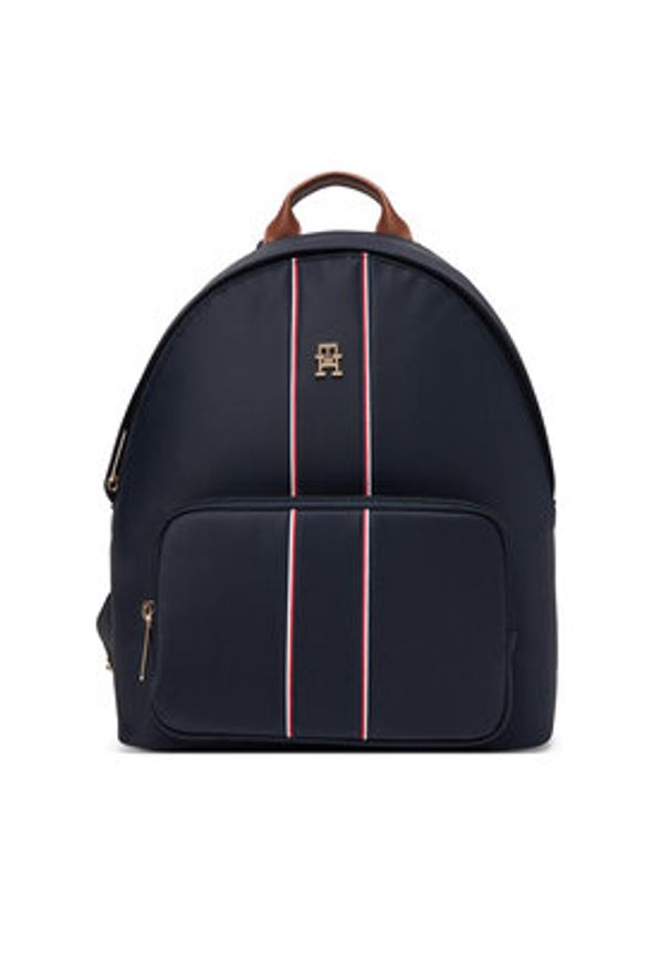 TOMMY HILFIGER - Tommy Hilfiger Plecak Popette Dome AW0AW17651 Granatowy. Kolor: niebieski. Materiał: materiał