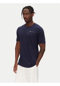 Under Armour T-Shirt Strip Logo 1390203 Granatowy Relaxed Fit. Kolor: niebieski. Materiał: syntetyk