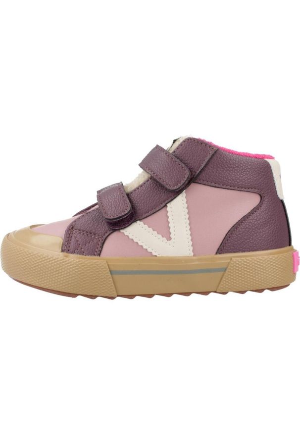 VICTORIA - Buty do drapania dla niemowląt Victoria Tribu. Zapięcie: rzepy. Kolor: różowy. Materiał: materiał. Sport: turystyka piesza