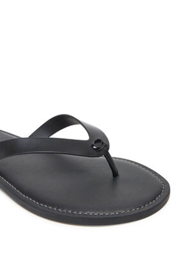 Coach Japonki Brianna CZ379 Czarny. Kolor: czarny. Materiał: skóra