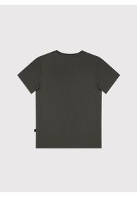 Pako Lorente - PAKO LORENTE – Zielony gładki t-shirt v-neck. Kolor: czerwony, brązowy, zielony. Materiał: bawełna, elastan. Wzór: gładki #4