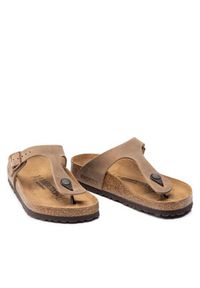 Birkenstock Japonki Gizeh Bs 0943811 Brązowy. Kolor: brązowy. Materiał: nubuk, skóra #4