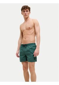 Jack & Jones - Jack&Jones Szorty kąpielowe Maui 12272776 Zielony Regular Fit. Kolor: zielony. Materiał: syntetyk #8