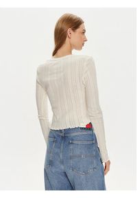 Noisy may - Noisy May Bluzka Judy 27022037 Écru Slim Fit. Materiał: bawełna #5