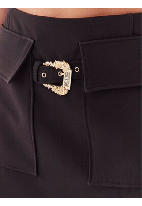 Versace Jeans Couture Spódnica mini 74HAE819 Czarny Regular Fit. Kolor: czarny. Materiał: syntetyk
