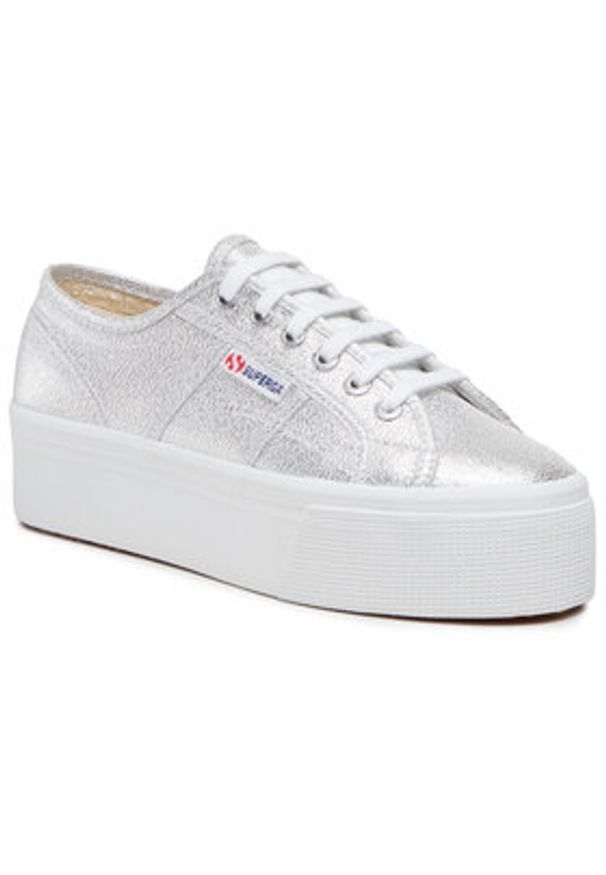 Superga Tenisówki 2790 Lame S61174W Srebrny. Kolor: srebrny. Materiał: materiał