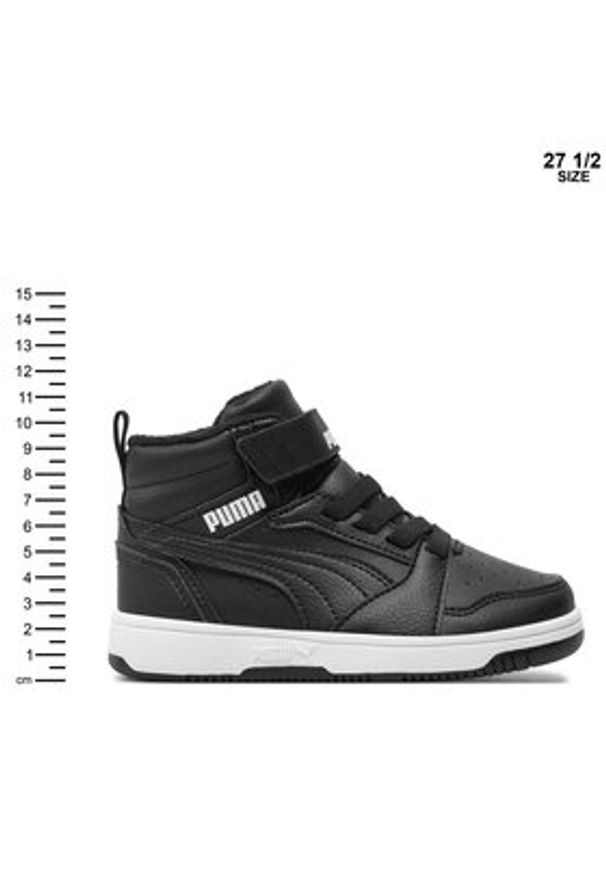 Puma Sneakersy Rebound V6 Mid Wtr Ac+ Ps 307979 01 Czarny. Kolor: czarny. Materiał: skóra