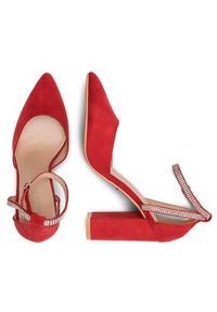 DeeZee Czółenka LISA KL-HT4587-21 Czerwony. Kolor: czerwony. Materiał: materiał #3