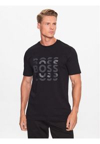 BOSS - Boss T-Shirt 50495735 Czarny Regular Fit. Kolor: czarny. Materiał: bawełna #1