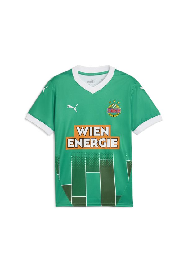 Puma - Młodzieżowa koszulka domowa SK Rapid Wiedeń PUMA Sport Green White. Kolor: wielokolorowy, zielony, biały